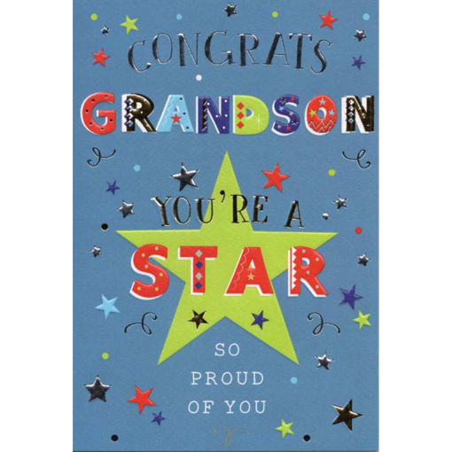 Picture of CONGRATS GRANDSON GRADUATION CARD
